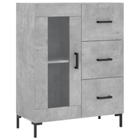 Credenza Grigio Cemento 69,5x34x180 cm in Legno Multistrato 3189513