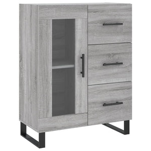 Credenza Grigio Sonoma 69,5x34x180 cm in Legno Multistrato 3189539