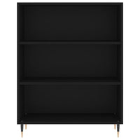 Credenza Nera 69,5x32,5x180 cm Legno Multistrato 3189550