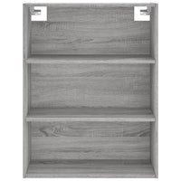 Credenza Grigio Sonoma 69,5x32,5x180 cm Legno Multistrato 3189555