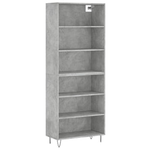 Credenza Grigio Sonoma 69,5x32,5x180 cm Legno Multistrato 3189569