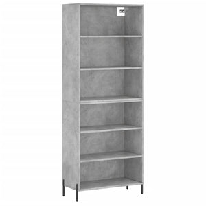 Credenza Grigio Sonoma 69,5x32,5x180 cm Legno Multistratocod mxl 111821