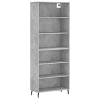 Credenza Grigio Sonoma 69,5x32,5x180 cm Legno Multistrato 3189593