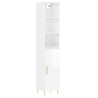 Credenza 34,5x34x180 cm in Legno Multistrato Bianco Lucido 3189623