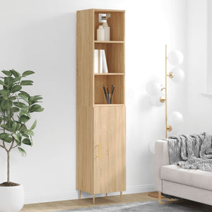 Credenza Rovere Sonoma 34,5x34x180 cm in Legno Multistrato 3189624