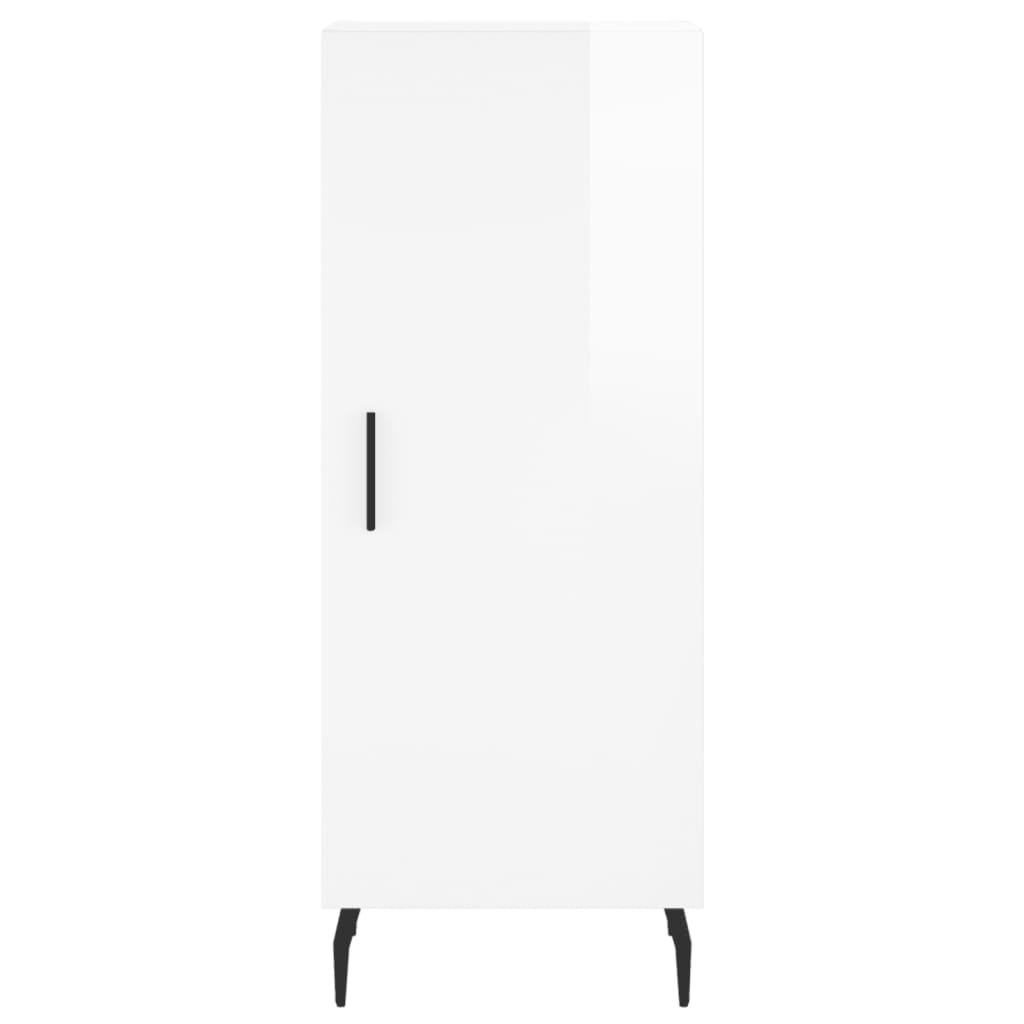 Credenza 34,5x34x180 cm in Legno Multistrato Bianco Lucido 3189655