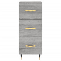 Credenza Grigio Sonoma 34,5x34x180 cm in Legno Multistrato 3189683