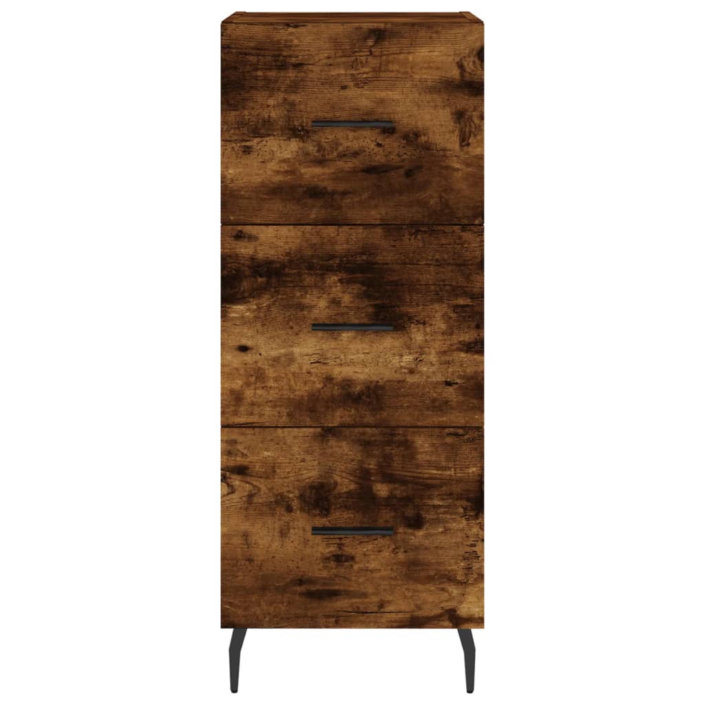 Credenza Rovere Fumo 34,5x34x180 cm in Legno Multistrato 3189722