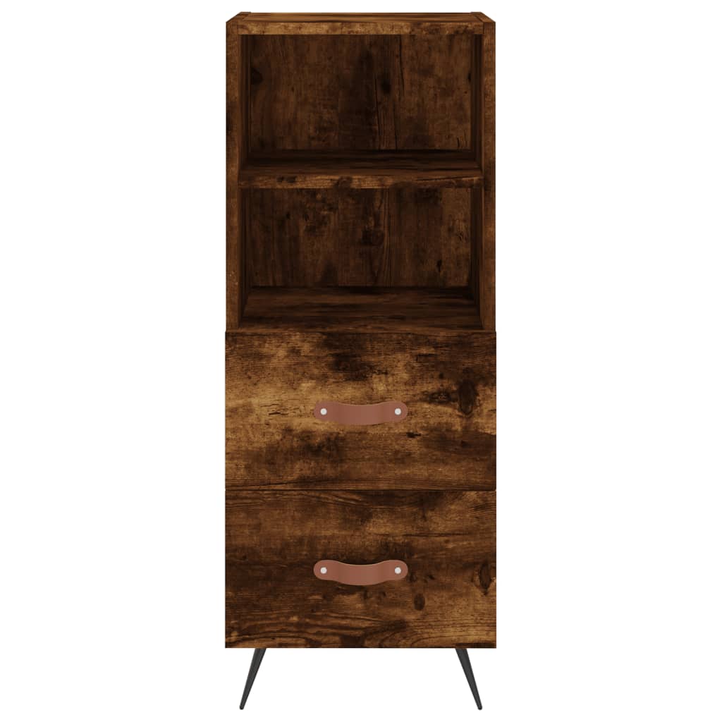 Credenza Rovere Fumo 34,5x34x180 cm in Legno Multistrato 3189738