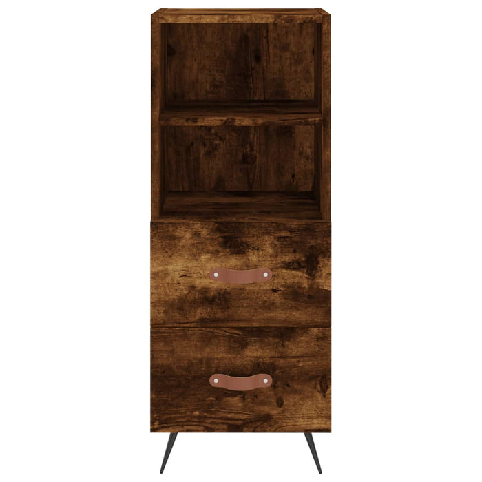 Credenza Rovere Fumo 34,5x34x180 cm in Legno Multistrato 3189738