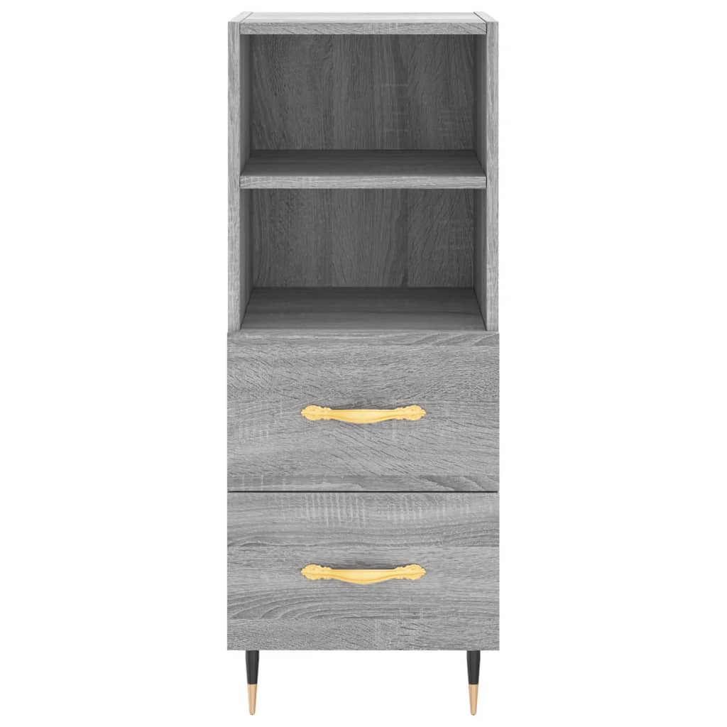 Credenza Grigio Sonoma 34,5x34x180 cm in Legno Multistrato 3189747