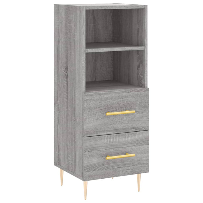 Credenza Grigio Sonoma 34,5x34x180 cm in Legno Multistrato 3189755