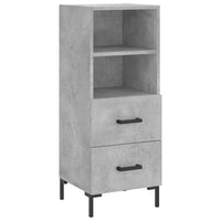 Credenza Grigio Cemento 34,5x34x180 cm in Legno Multistrato 3189769