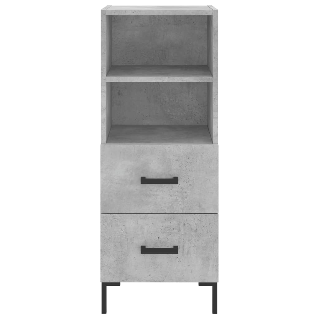 Credenza Grigio Cemento 34,5x34x180 cm in Legno Multistrato 3189769