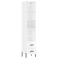 Credenza 34,5x34x180 cm in Legno Multistrato Bianco Lucido 3189775