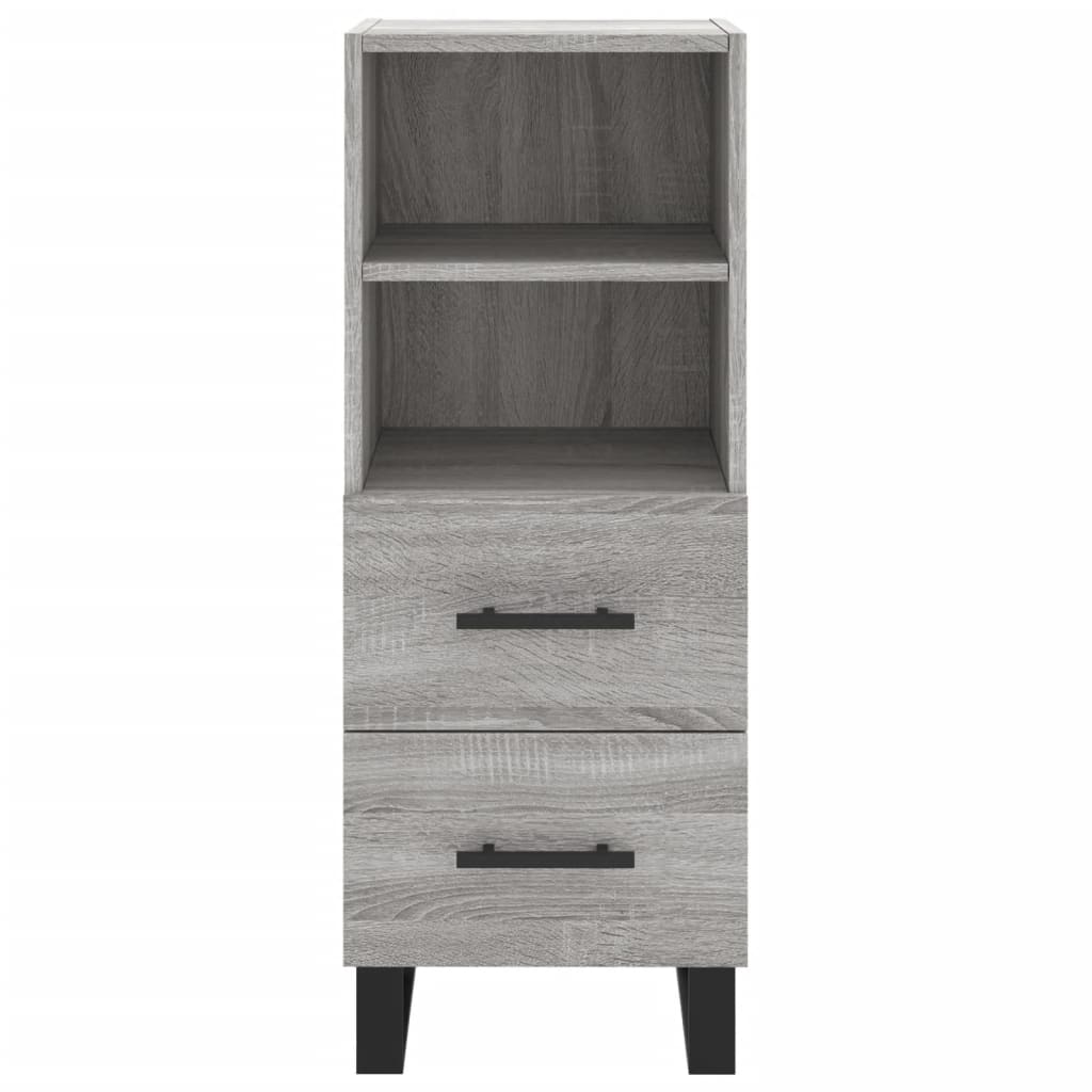 Credenza Grigio Sonoma 34,5x34x180 cm in Legno Multistrato 3189795