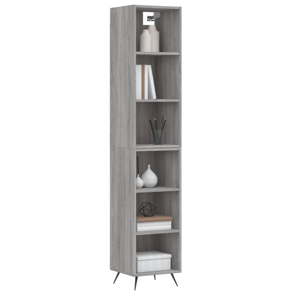 Credenza Grigio Sonoma 34,5x32,5x180 cm in Legno Multistrato 3189803