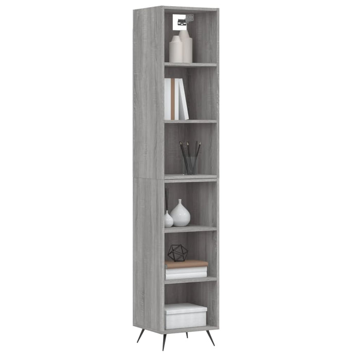 Credenza Grigio Sonoma 34,5x32,5x180 cm in Legno Multistrato 3189803