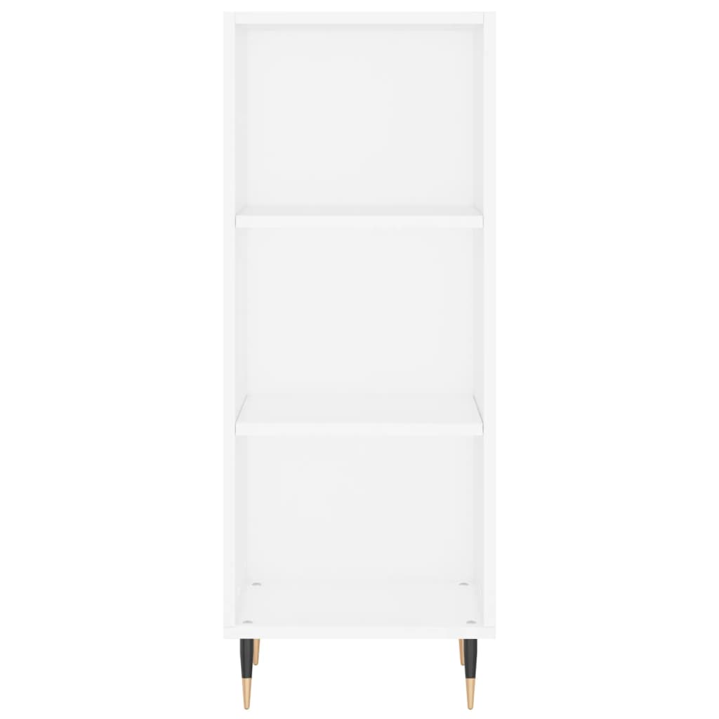 Credenza 34,5x32,5x180 cm in Legno Multistrato Bianco Lucido 3189807