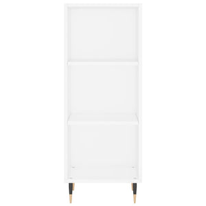 Credenza 34,5x32,5x180 cm in Legno Multistrato Bianco Lucido 3189807