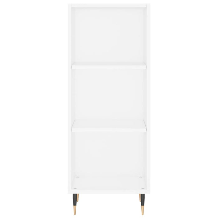 Credenza 34,5x32,5x180 cm in Legno Multistrato Bianco Lucido 3189807