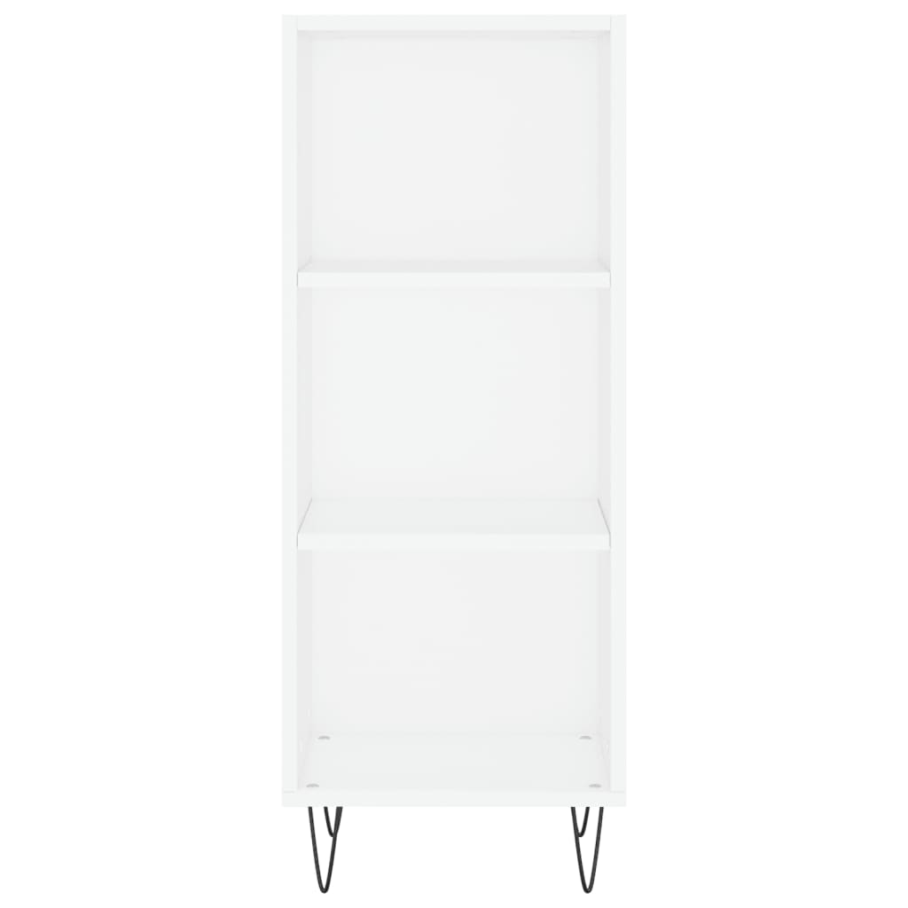 Credenza 34,5x32,5x180 cm in Legno Multistrato Bianco Lucido 3189823