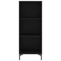 Credenza Nera 34,5x32,5x180 cm in Legno Multistrato 3189830