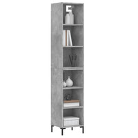 Credenza Grigio Cemento 34,5x32,5x180 cm in Legno Multistrato 3189833