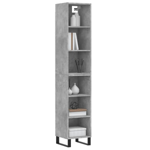 Credenza Grigio Cemento 34,5x32,5x180 cm in Legno Multistrato 3189857