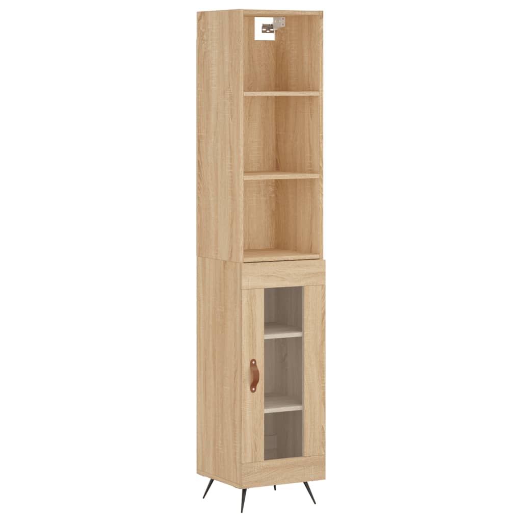 Credenza Rovere Sonoma 34,5x34x180 cm in Legno Multistrato 3189864