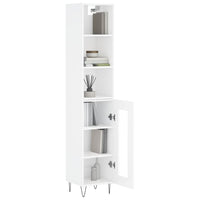 Credenza 34,5x34x180 cm in Legno Multistrato Bianco Lucido 3189887