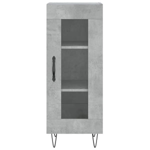 Credenza Grigio Cemento 34,5x34x180 cm in Legno Multistrato 3189889