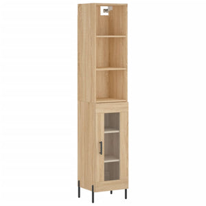 Credenza Rovere Sonoma 34,5x34x180 cm in Legno Multistratocod mxl 77700