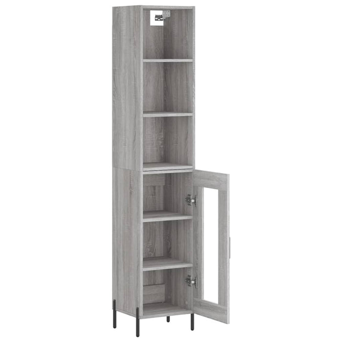 Credenza Grigio Sonoma 34,5x34x180 cm in Legno Multistrato 3189907