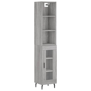 Credenza Grigio Sonoma 34,5x34x180 cm in Legno Multistrato 3189915