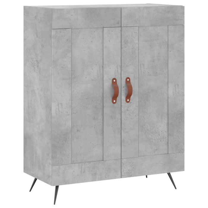 Credenza Grigio Cemento 69,5x34x180 cm in Legno Multistrato 3189929