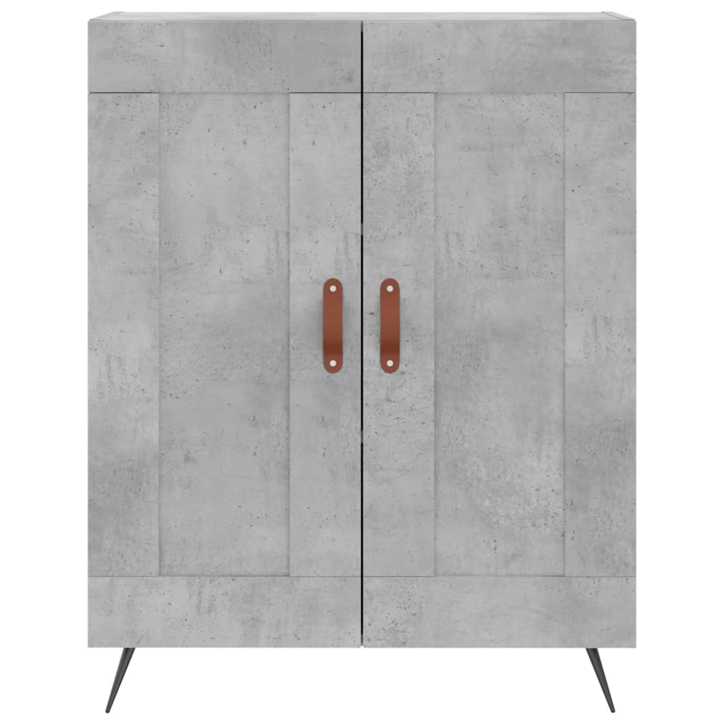 Credenza Grigio Cemento 69,5x34x180 cm in Legno Multistrato 3189929