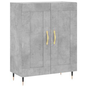 Credenza Grigio Cemento 69,5x34x180 cm in Legno Multistrato 3189937