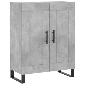 Credenza Grigio Cemento 69,5x34x180 cm in Legno Multistrato 3189985