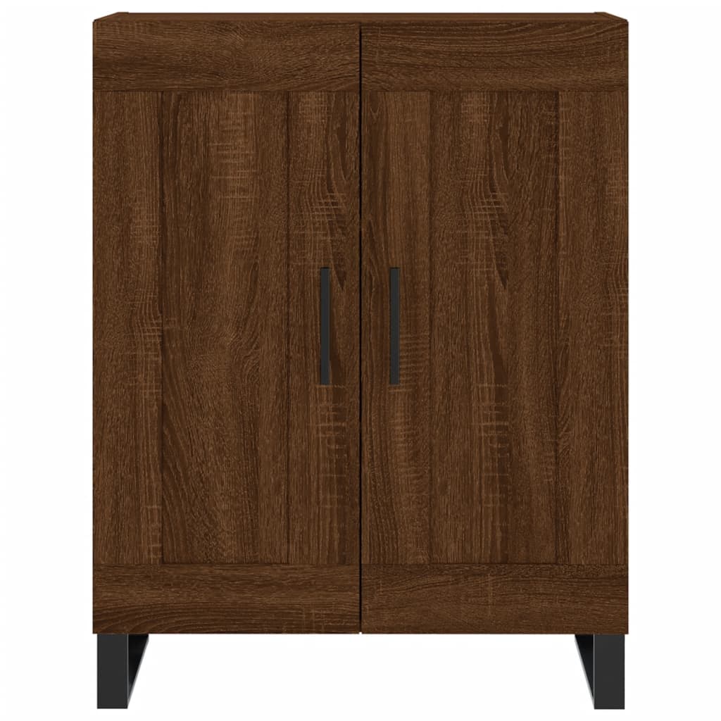 Credenza Rovere Marrone 69,5x34x180 cm in Legno Multistrato 3189988