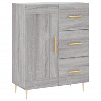 Credenza Grigio Sonoma 69,5x34x180 cm in Legno Multistrato 3190011