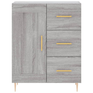 Credenza Grigio Sonoma 69,5x34x180 cm in Legno Multistrato 3190011