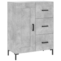 Credenza Grigio Cemento 69,5x34x180 cm in Legno Multistrato 3190025