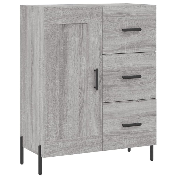 Credenza Grigio Sonoma 69,5x34x180 cm in Legno Multistrato 3190035