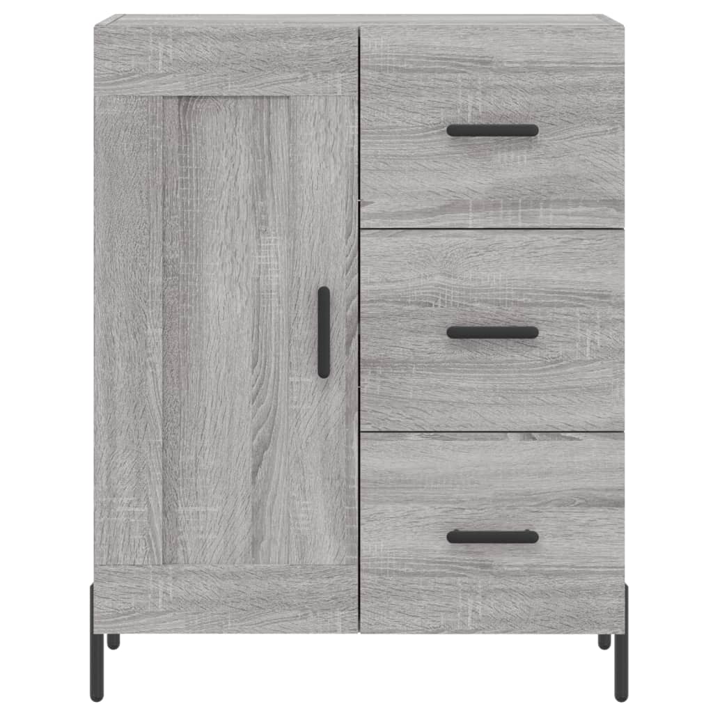 Credenza Grigio Sonoma 69,5x34x180 cm in Legno Multistrato 3190035