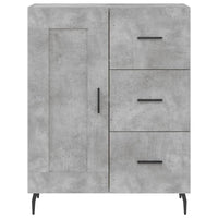 Credenza Grigio Cemento 69,5x34x180 cm in Legno Multistrato 3190041