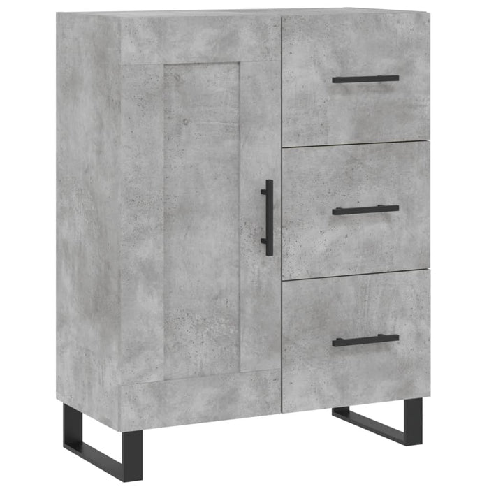 Credenza Grigio Cemento 69,5x34x180 cm in Legno Multistrato 3190049