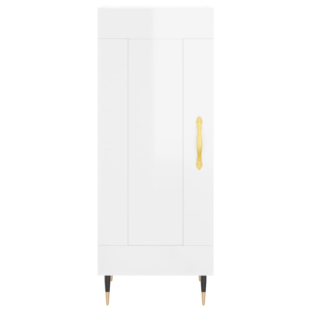 Credenza 34,5x34x180 cm in Legno Multistrato Bianco Lucido 3190063