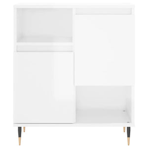 Credenze 3 pz Bianco Lucido in Legno Multistrato 3190143