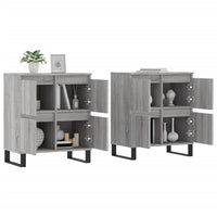 Credenze 2 pz Grigio Sonoma in Legno Multistrato 3190187